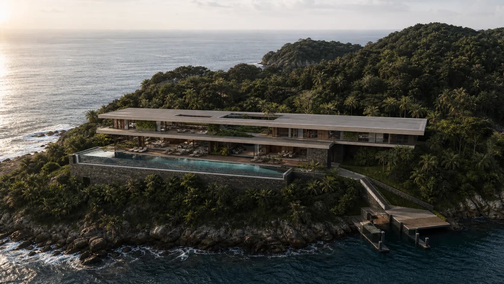 Contemporary residence integrated with Brazil's tropical coastline